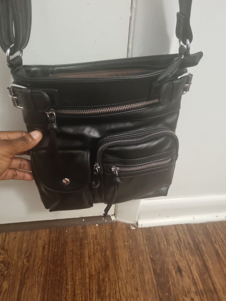 Crossbody Bag And Crocs Shoes