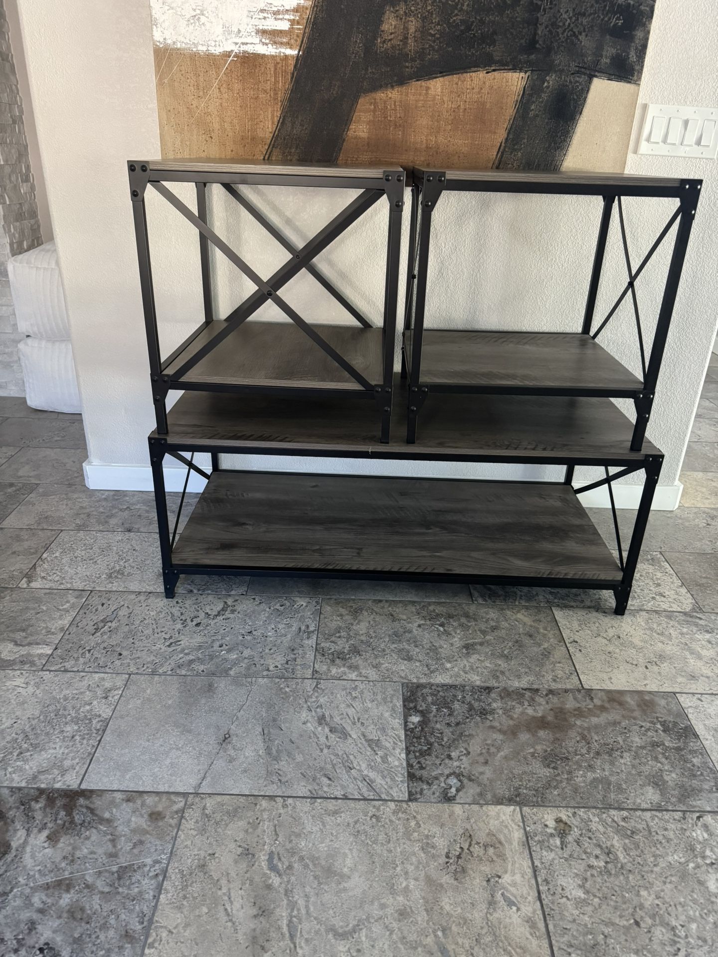 Coffee Table And 2 End Tables