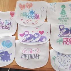 Custom bibs.. I also can put a child's name on them..