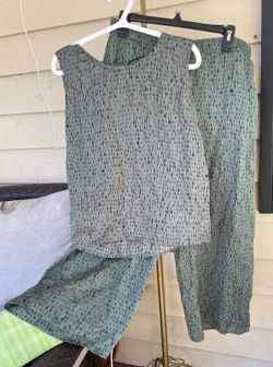 Eileen Fisher Two-Piece Matching silk blend set