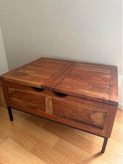 Wood Storage Chest Coffee Table