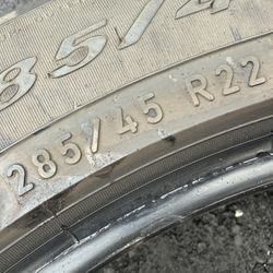 285/45/22 Pirelli (2 Tires) $80.00/ Both 