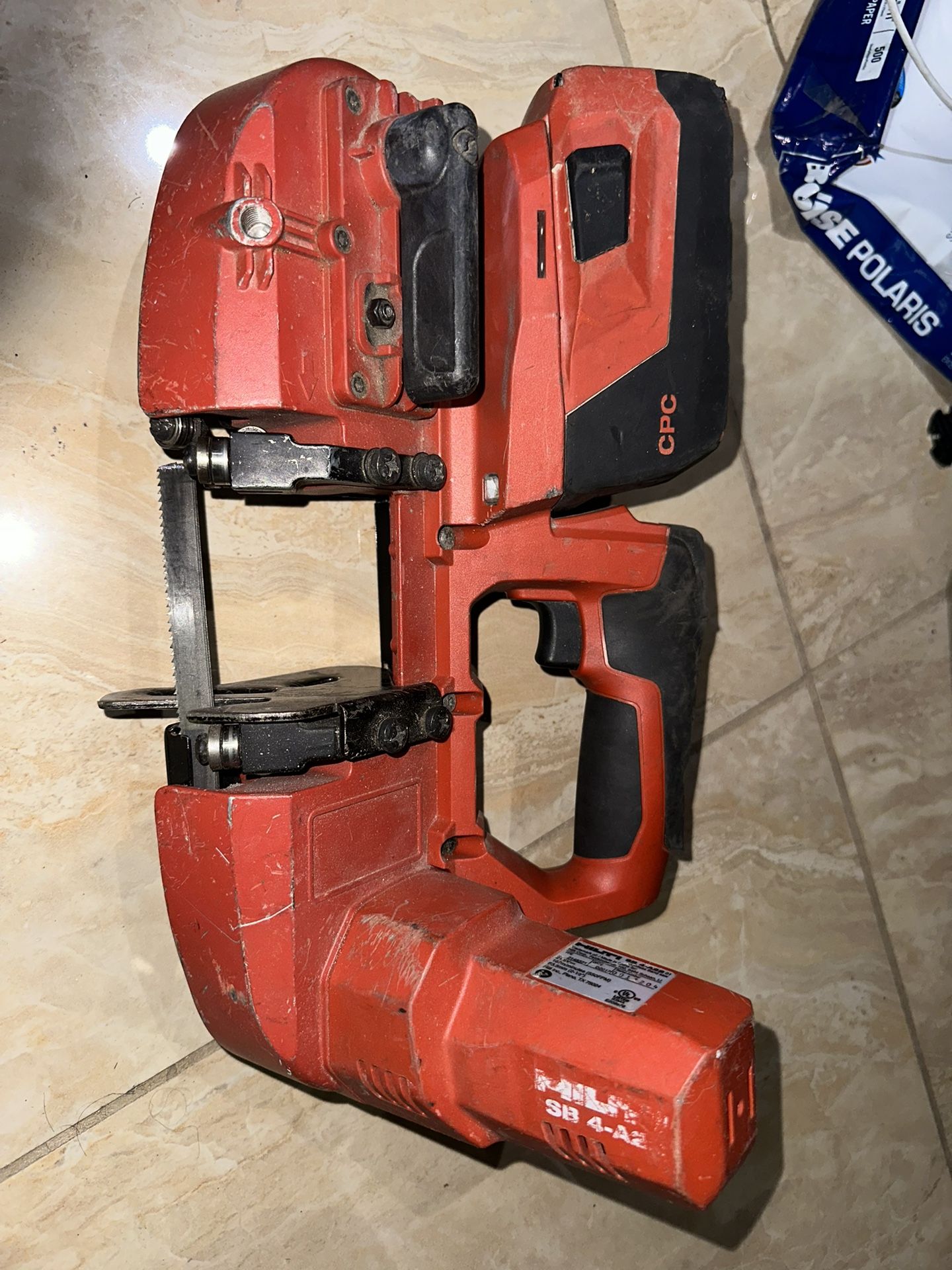 Hilti 22Volt SB 4A22 Cordless Band Saw Tool Body with 14 TPI to 18