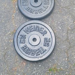 Standard 1" Plates-25lbs Cash or Zelle