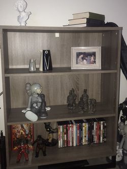 Book shelf, media station