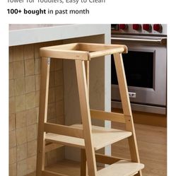 Lalo The Tower - Adjustable Height Toddler Kitchen Stool