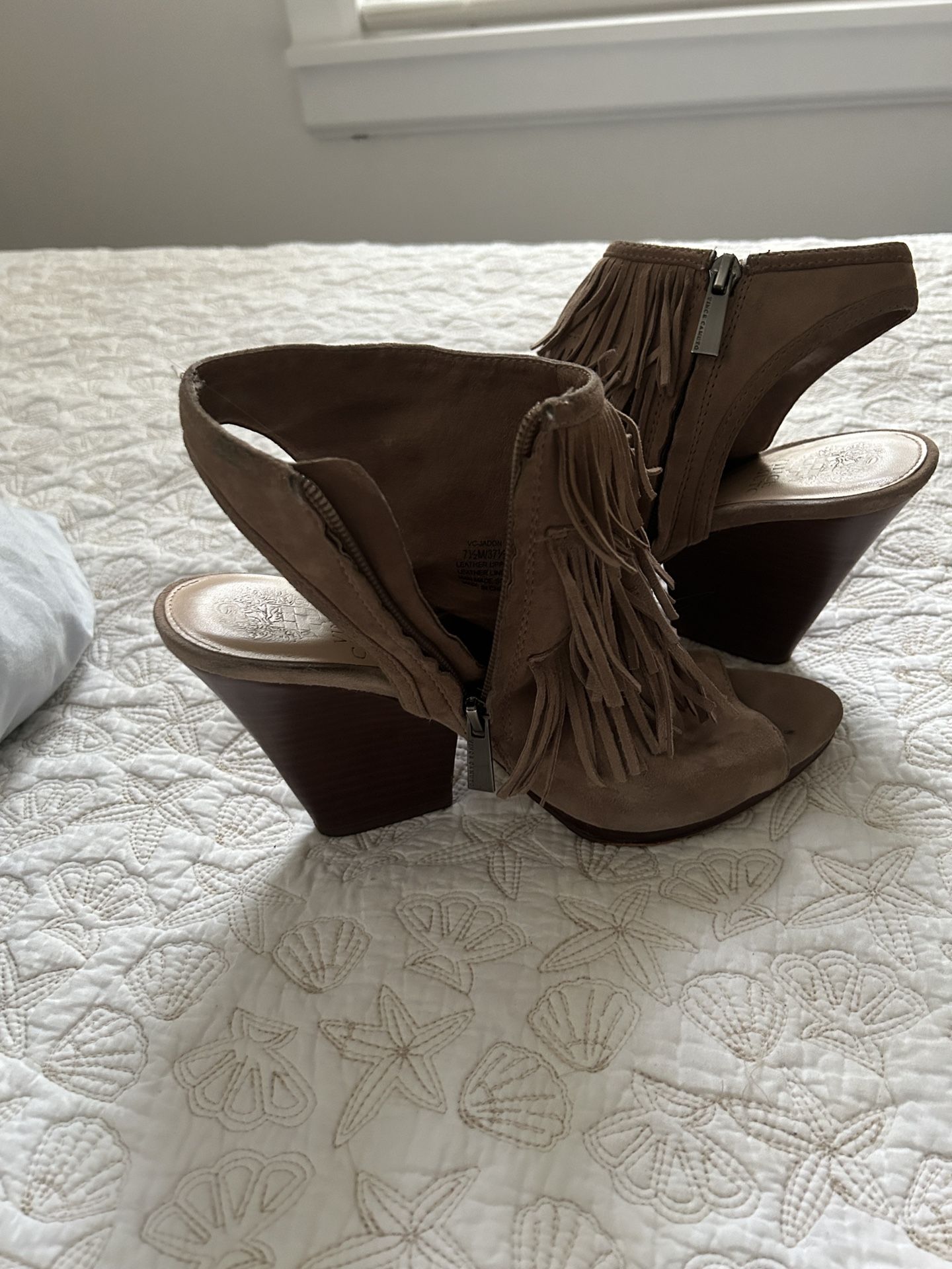 Open Toe Sling Back Booties 