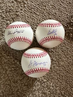 Brendan Donovan Emerson Hancock Alvin Davis Autographed Signed Baseball ROMLB MLB Seattle Mariners COA