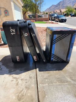 Exercise cardio step up cubes
