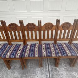 6 Piece Colorful Chair Set