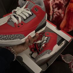 Jordan 3 Se Fire Red Size 7y Gs