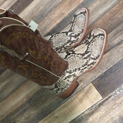 Python Skin Boots