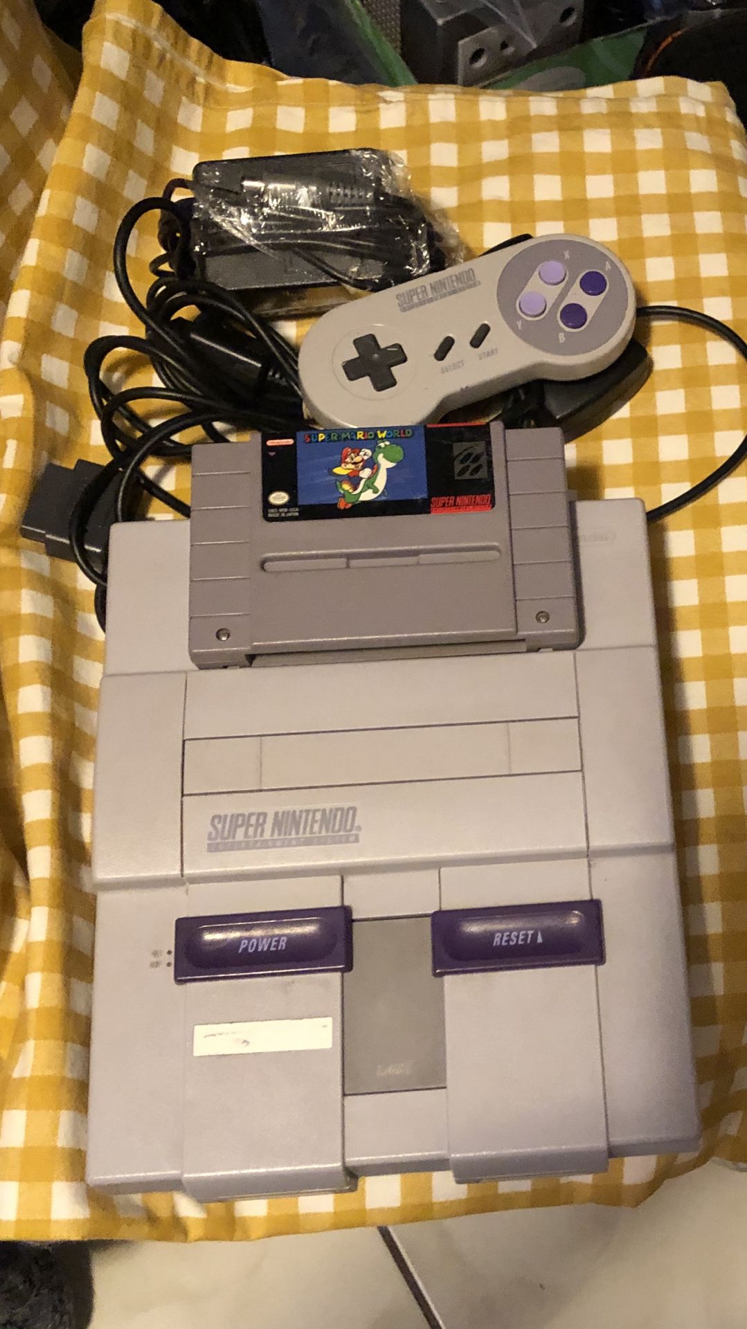 Super Nintendo complete with 1 game