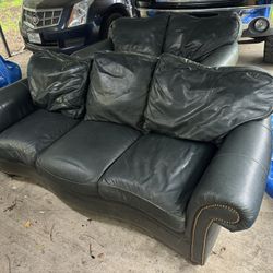 Leather Couch Set