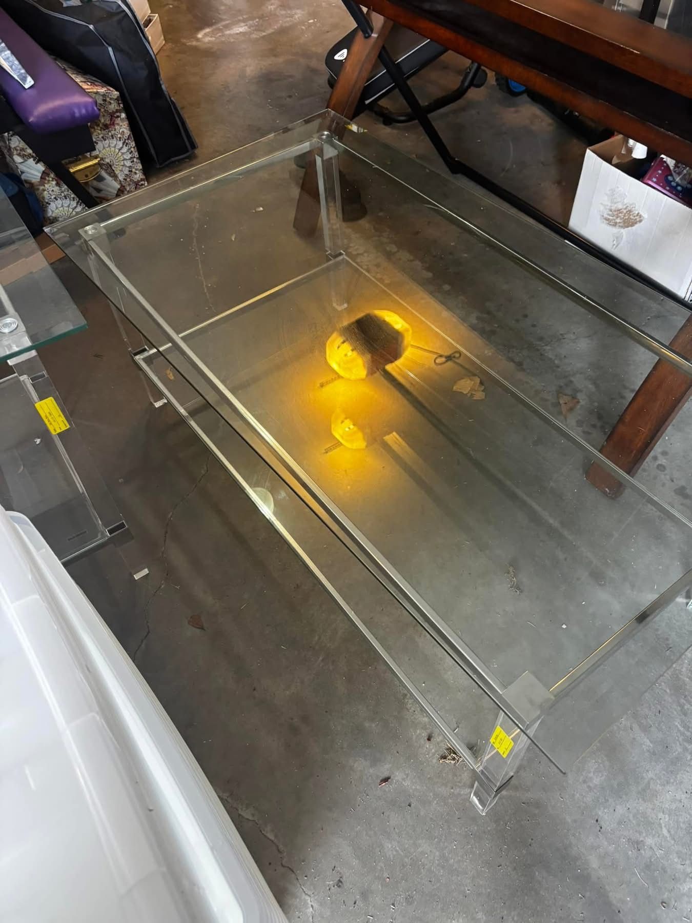 Glass Coffee Table And End Tables (2) Set