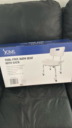 DMI Tool-Free Bath Seat with Back