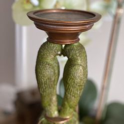 Candle / parrot candle holder /Tommy bahama style