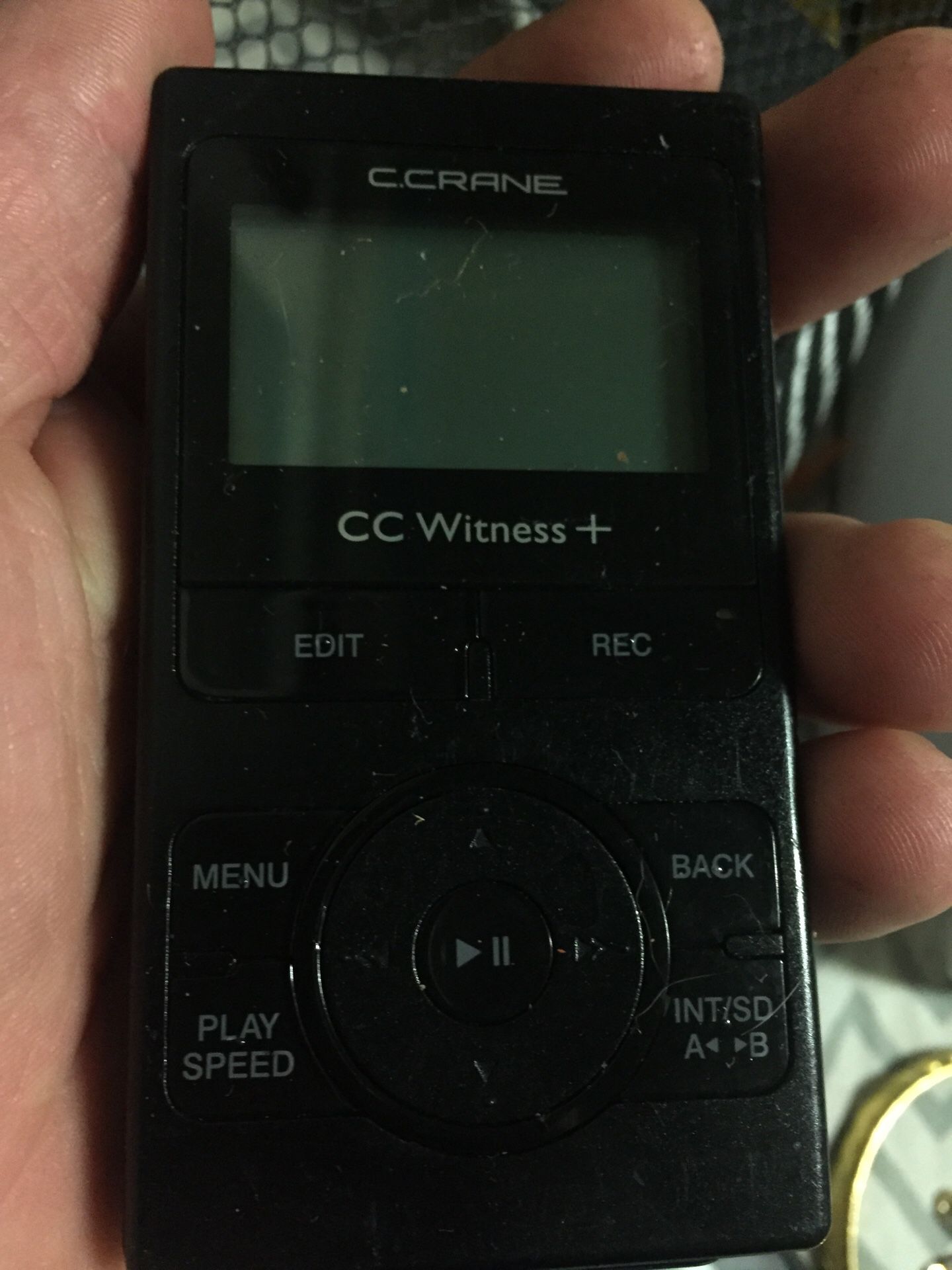 Undercover tape recorder for cc witness