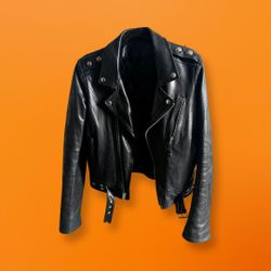  Leather Jacket BLK DNM, Mens