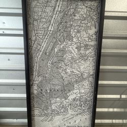 Greater New York Krinkled Canvas On Built In Frame