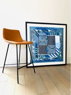 Framed Authentic Hermes Scarf