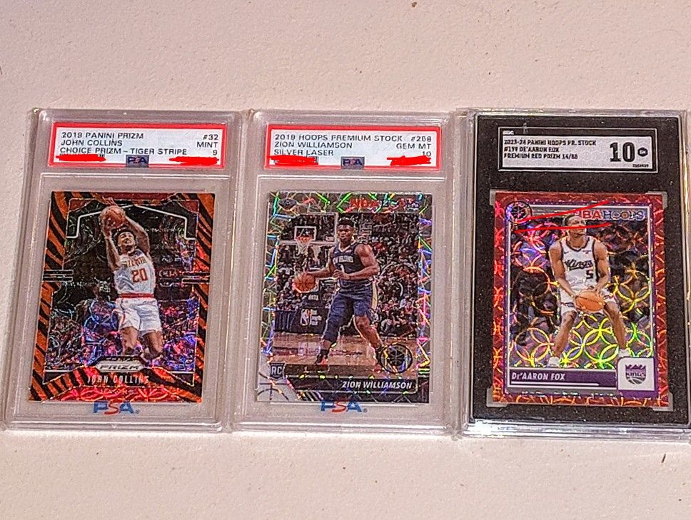 PSA + SGC Graded NBA Cards Prizm NBA Hoops 🔥