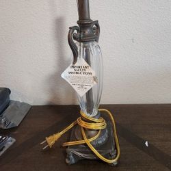 Vintage Italian Hollywood Regency Glass Budior Lamp