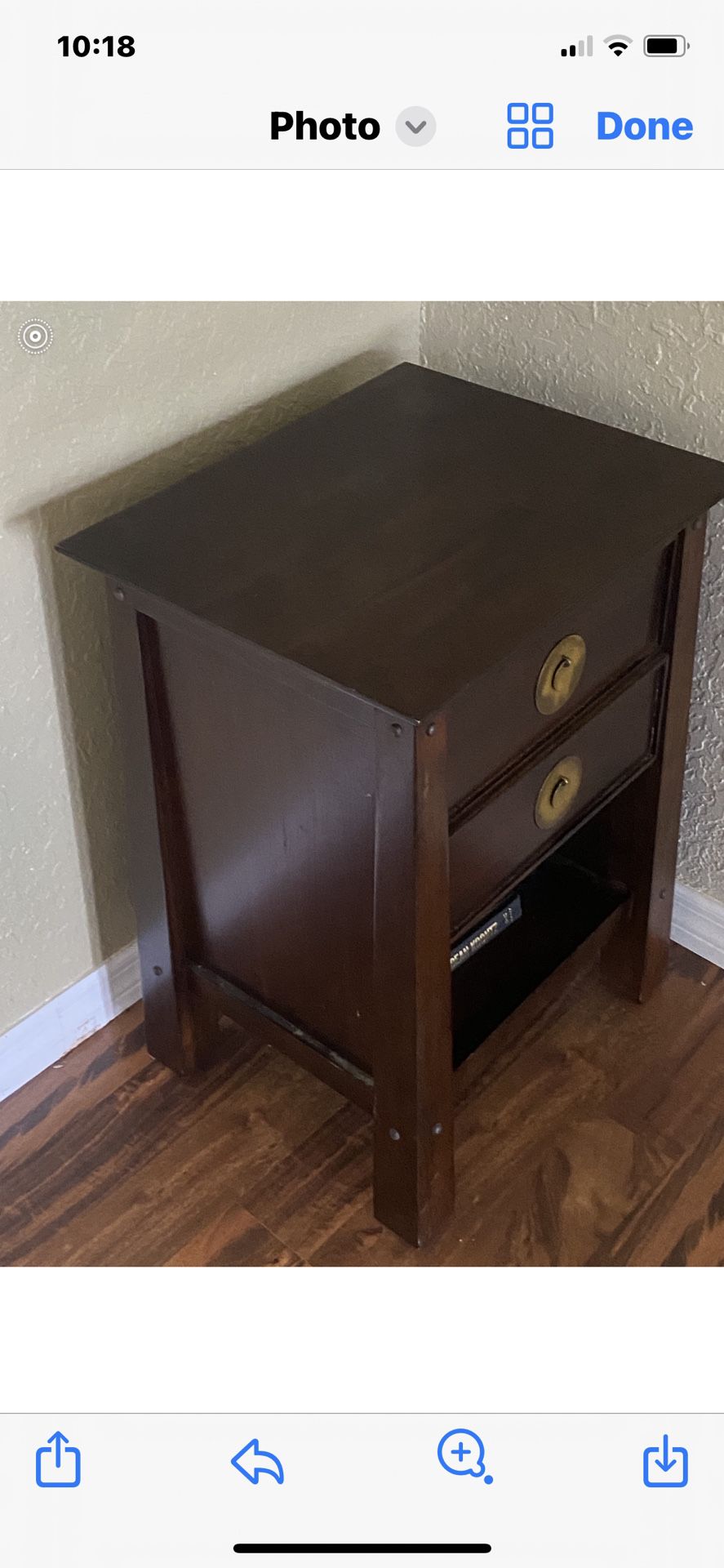 Pair Of bedroom end tables