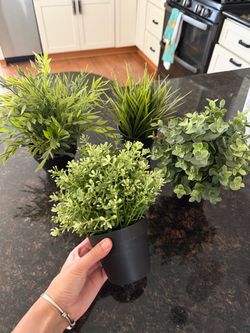 Four IKEA fake plants