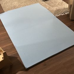 Two inch memory foam mattress topper for full size bed