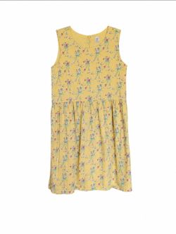 Girl's GAP Yellow Floral Sleeveless Dress XL