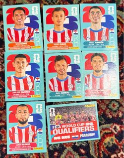 WORLD CUP 2026 PANINI STICKER.PARAGUAY  TEAM. LOT OF 7 STICKERS. BRASIL Edition