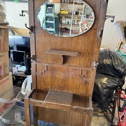 Antique Hall Tree 