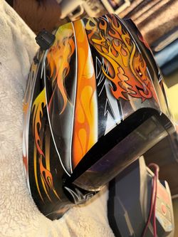 ArcOne Vision Auto-Darkening Welding Helmet - Dragon & Flames