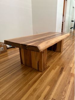 Solid Wood Live Edge Coffee Table