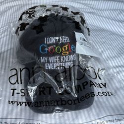 Google Hat Cap Strap Back I Don’t Need Google My Wife Knows Everything Hat NEW