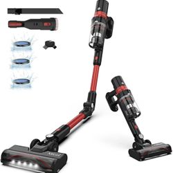 Cordless Vacuum Cleaner, Lightweight Stick Vacuum Cleaner 30Kpa, Max 50mins Runtime, 350W Brushless Motor, LED Display, 6 in 1 Handheld Vacuum Cleaner