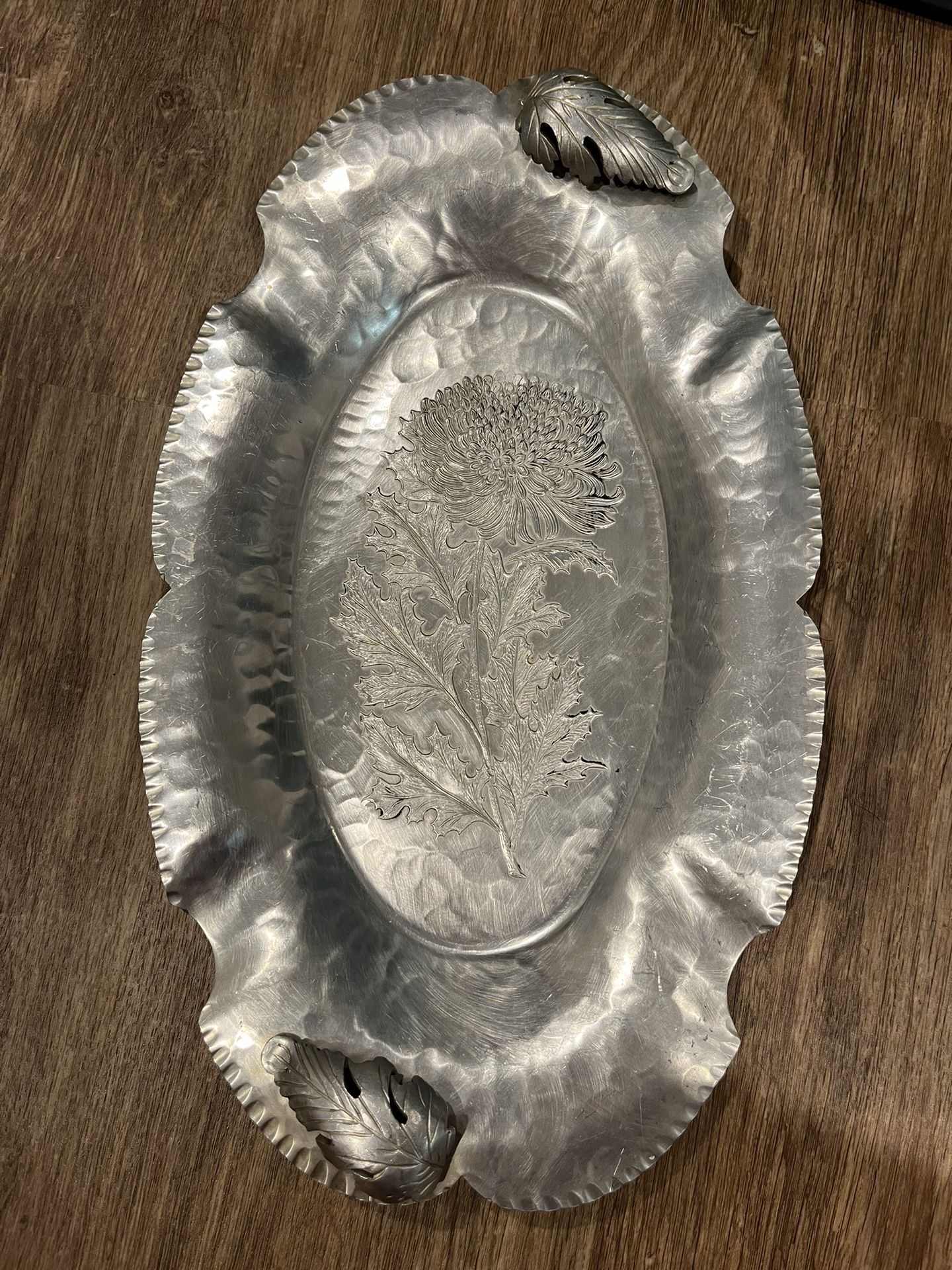 Vintage Hand Crafted Silverlook Tray