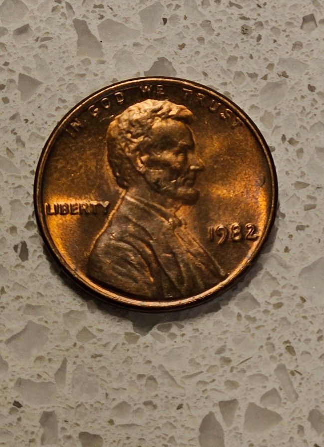 1982 No Mint Mark Penny DDO/DDR Multiple Errors,  Good Condition 