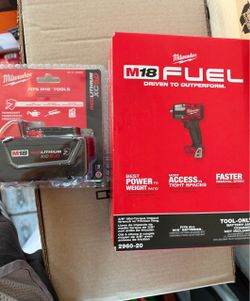 Milwaukee M18 Fuel Impact Wrench + XC5.0 Battery