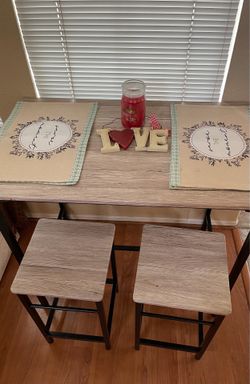 Bar height dining table $125