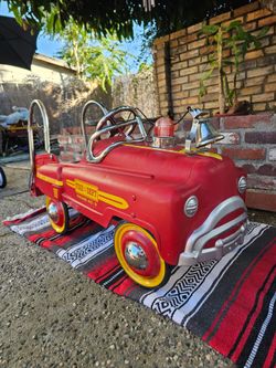 Pedal car fire engine truck