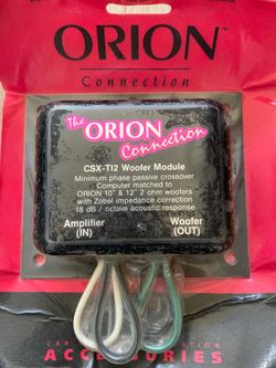 Vintage ORION Connection CSX-TI2 Passive Crossover Woofer Module NOS Sealed USA