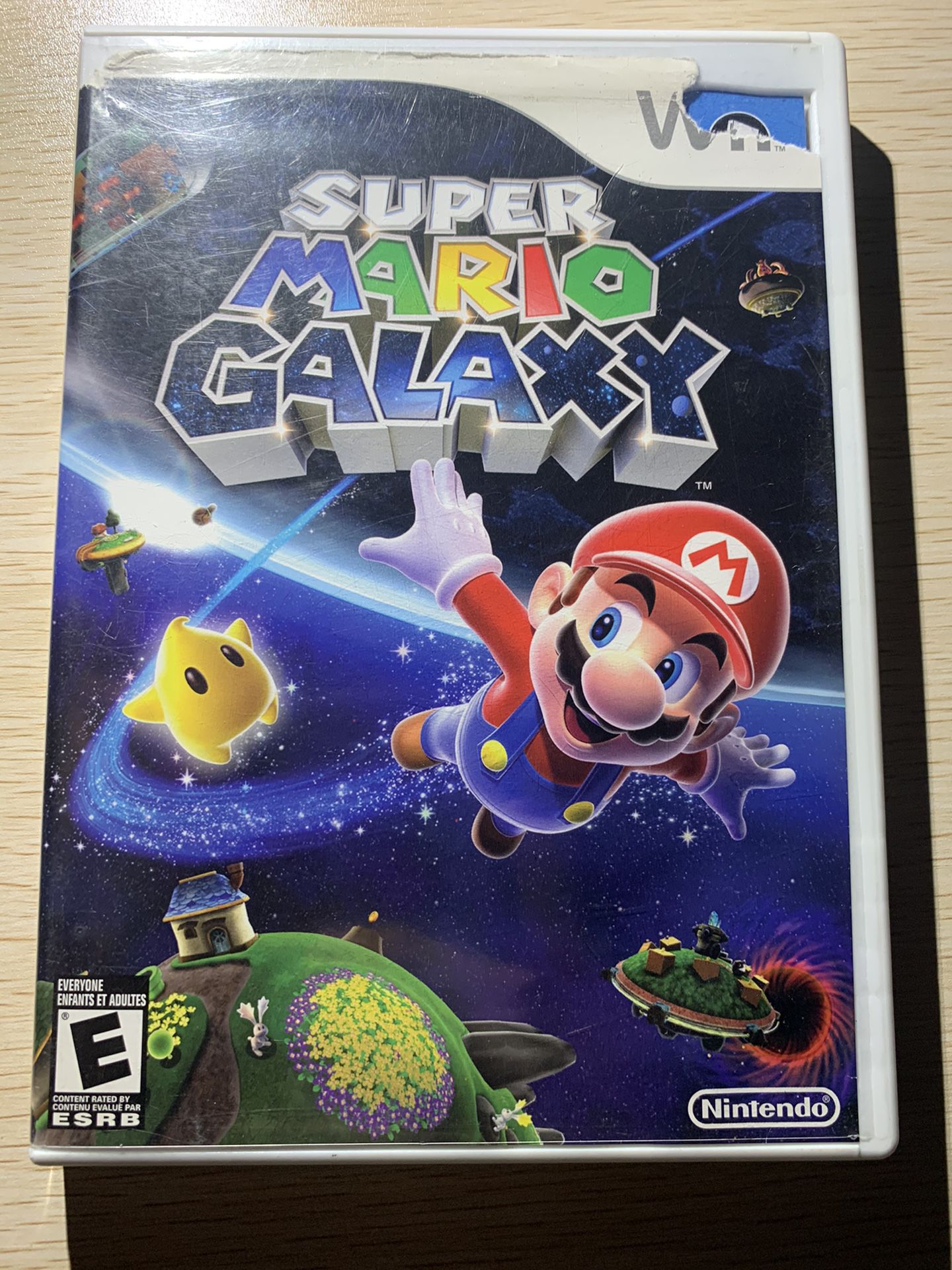 Nintendo Wii Super Mario Galaxy Complete Works Great.