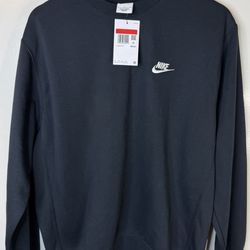 Nike Crewneck Sweatshirt Black Large Logo NWT Mens Large