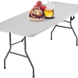 Picnic Table Folding, 6ft Camping, Plastifor Party Event,White, NEW 
