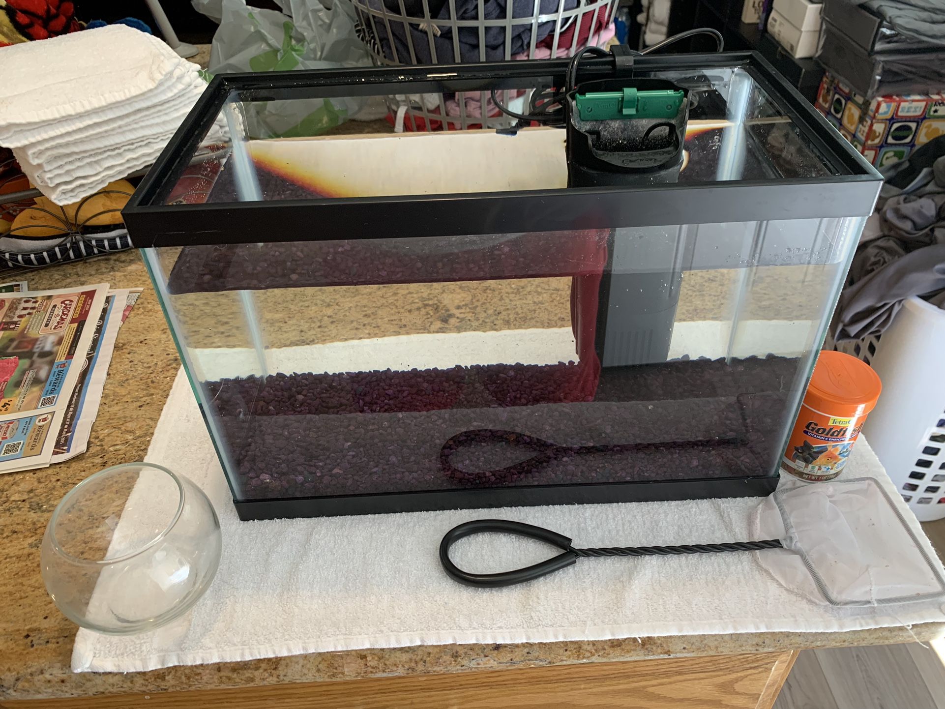 Fish Tank w/Filter (New)