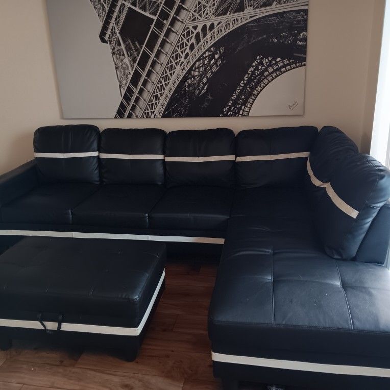 Black And White Sectional