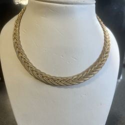 Woman’s Gold Necklace 14” Long