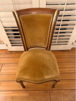 6 velvet chairs with scotch guard protection
